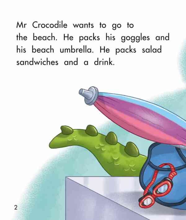 Mr Crocodile Goes to the Beach - Level 11, 1x6 books - Image 3