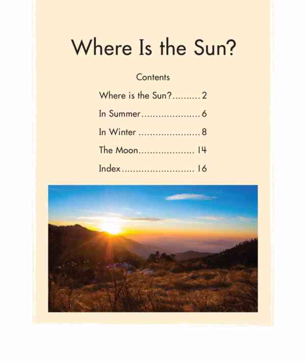 Where is the Sun? - Level 12, 1x6 books - Image 2