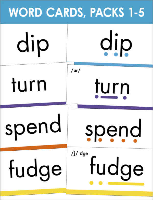 Word Cards, Packs 1–5